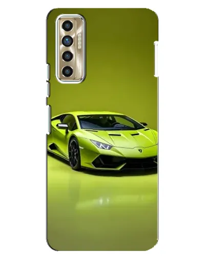 Чехол для TECNO Camon 17P (CG7n) с картинкой «Салатовый Lamborghini Huracan»