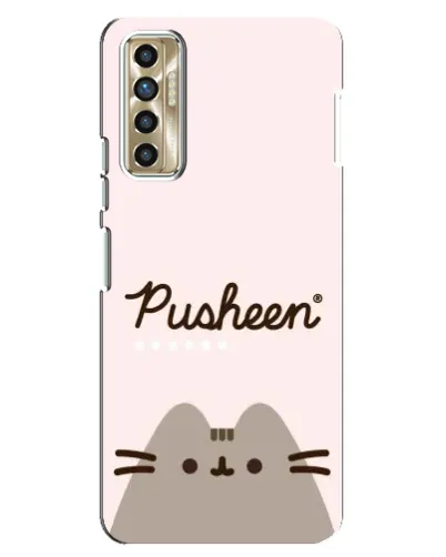 Чохол для TECNO Camon 17P (CG7n) з картинкою «Pusheen логотип»