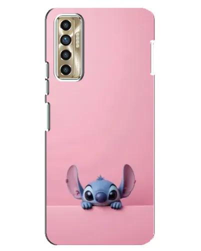 Чехол для TECNO Camon 17P (CG7n) с картинкой «Stitch выглядывает»