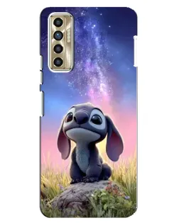 Чехол для TECNO Camon 17P (CG7n) с картинкой «Стич на рассвете»