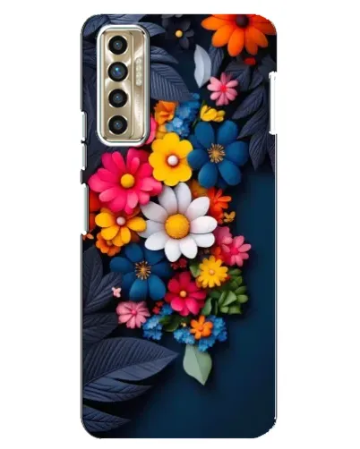 Чехол для TECNO Camon 17P (CG7n) с картинкой «Цветочная феерия»