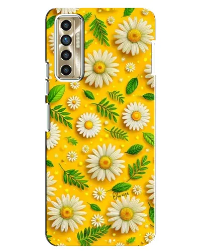 Чехол для TECNO Camon 17P (CG7n) с картинкой «Ромашковое солнце»