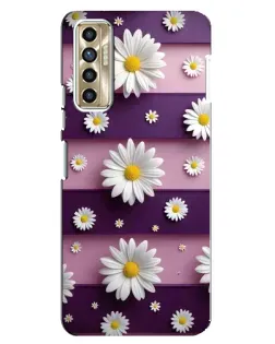 Чохол для TECNO Camon 17P (CG7n) з картинкою «Ромашки на фіолетовому» Чохол для TECNO Camon 17P (CG7n) з картинкою «Ромашки на фіолетовому»