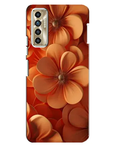 Чехол для TECNO Camon 17P (CG7n) с картинкой «Оранжевый макро цветок»