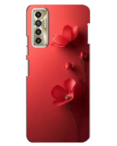 Чехол для TECNO Camon 17P (CG7n) с картинкой «Маковые соцветия»