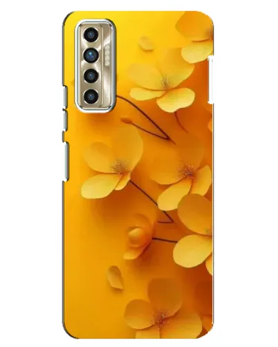 Чехол для TECNO Camon 17P (CG7n) с картинкой «Золотые лепестки»
