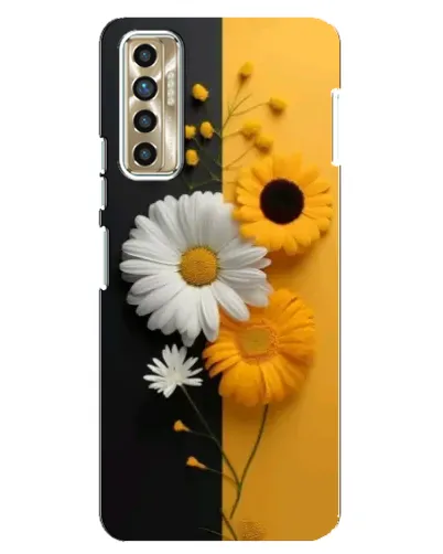 Чехол для TECNO Camon 17P (CG7n) с картинкой «Подсолнух и ромашка»