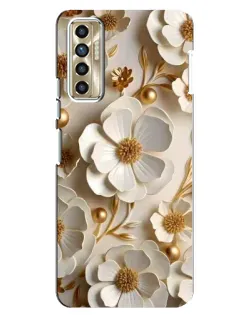 Чохол для TECNO Camon 17P (CG7n) з картинкою «Білі паперові квіти» Чохол для TECNO Camon 17P (CG7n) з картинкою «Білі паперові квіти»