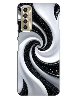 Чехол для TECNO Camon 17P (CG7n) с картинкой «Черно-белая спираль» Чехол для TECNO Camon 17P (CG7n) с картинкой «Черно-белая спираль»