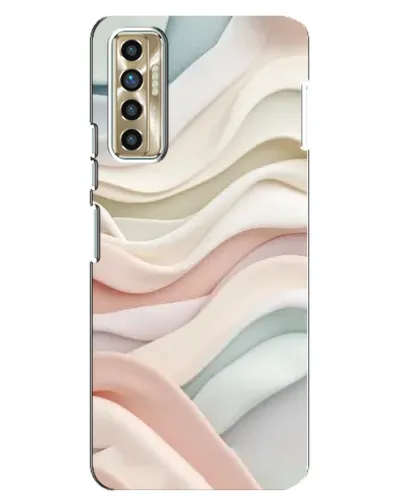 Чехол для TECNO Camon 17P (CG7n) с картинкой «Пастельные нежные волны»