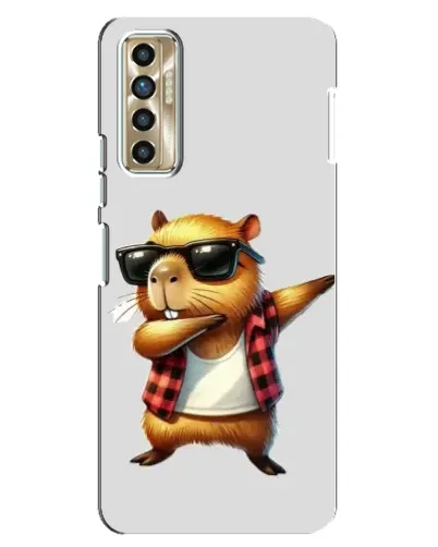 Чехол для TECNO Camon 17P (CG7n) с картинкой «Капибара рэпер даб» Чехол для TECNO Camon 17P (CG7n) с картинкой «Капибара рэпер даб»