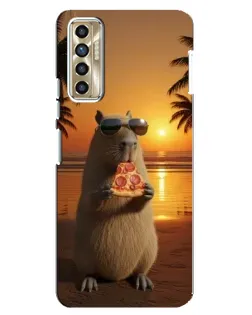 Чохол для TECNO Camon 17P (CG7n) з картинкою «Капібара з піцою» Чохол для TECNO Camon 17P (CG7n) з картинкою «Капібара з піцою»