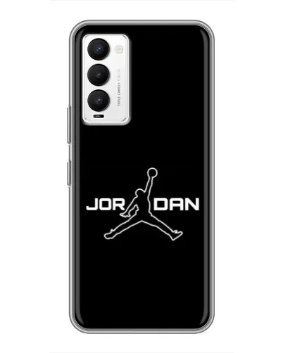 Чехол для TECNO Camon 18 / Camon 18P с картинкой «Nike Pink Swirl»