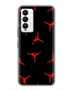 Чехол для TECNO Camon 18 / Camon 18P с картинкой «Jordan Red Pattern» Чехол для TECNO Camon 18 / Camon 18P с картинкой «Jordan Red Pattern»
