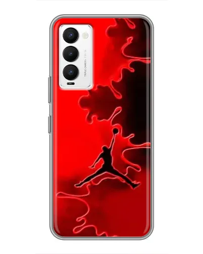 Чехол для TECNO Camon 18 / Camon 18P с картинкой «Jordan Red Smoke»
