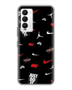 Чехол для TECNO Camon 18 / Camon 18P с картинкой «Nike Mix Pattern»
