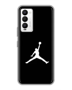 Чехол для TECNO Camon 18 / Camon 18P с картинкой «Jordan Silhouette»