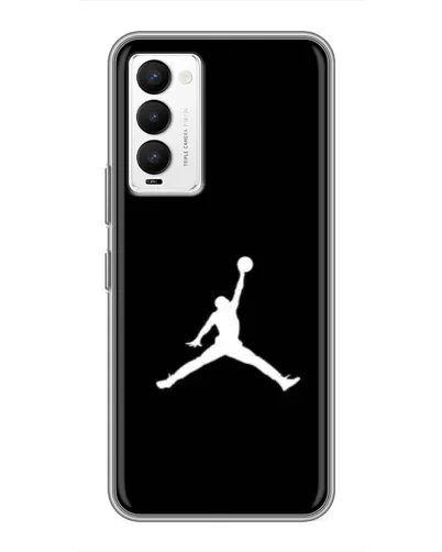 Чехол для TECNO Camon 18 / Camon 18P с картинкой «Jordan Silhouette»