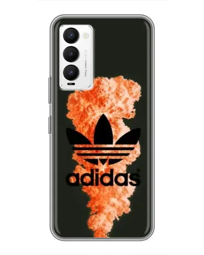 Чехол для TECNO Camon 18 / Camon 18P с картинкой «Оранжевый дым Adidas» Чехол для TECNO Camon 18 / Camon 18P с картинкой «Оранжевый дым Adidas»