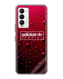 Чехол для TECNO Camon 18 / Camon 18P с картинкой «Adidas Gold Marble»