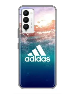 Чехол для TECNO Camon 18 / Camon 18P с картинкой «Океанская глубина адидас»