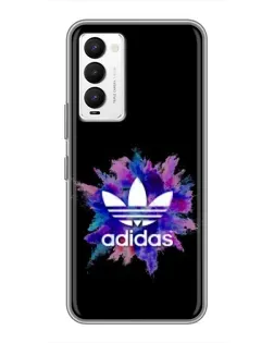 Чехол для TECNO Camon 18 / Camon 18P с картинкой «Взрыв красок Adidas»