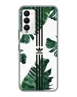 Чехол для TECNO Camon 18 / Camon 18P с картинкой «Пальмовые листья адидас»