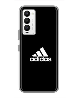Чехол для TECNO Camon 18 / Camon 18P с картинкой «Черная классика Adidas»