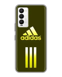 Чехол для TECNO Camon 18 / Camon 18P с картинкой «Оливковый градиент Adidas»