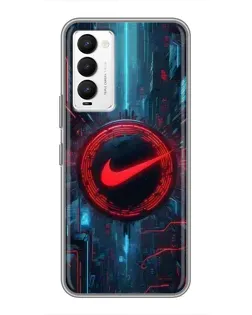 Чехол для TECNO Camon 18 / Camon 18P с картинкой «Техногенный стиль Nike»