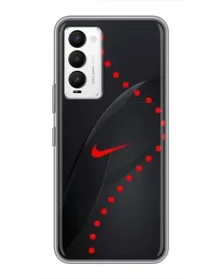 Чехол для TECNO Camon 18 / Camon 18P с картинкой «Абстрактный дизайн Nike»