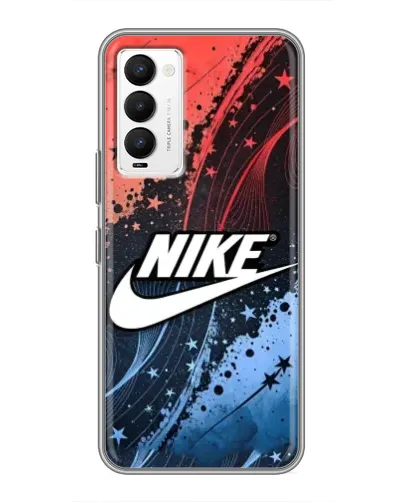 Чехол для TECNO Camon 18 / Camon 18P с картинкой «Градиентный принт Найк»