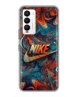 Чехол для TECNO Camon 18 / Camon 18P с картинкой «Nike в абстракции»