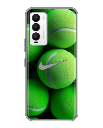 Чехол для TECNO Camon 18 / Camon 18P с картинкой «Теннисные мячи Найк»