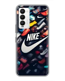 Чехол для TECNO Camon 18 / Camon 18P с картинкой «Коллекция кроссовок Nike»