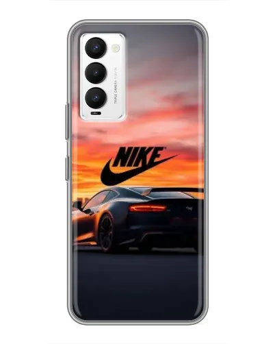 Чехол для TECNO Camon 18 / Camon 18P с картинкой «Nike и суперкар»