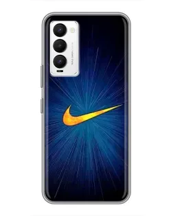 Чохол для TECNO Camon 18 / Camon 18P з картинкою «Синій пульс Nike»