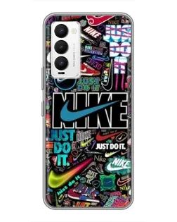 Чохол для TECNO Camon 18 / Camon 18P з картинкою «Яскравий колаж Nike»