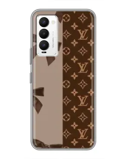 Чехол для TECNO Camon 18 / Camon 18P с картинкой «Louis Vuitton — банты»