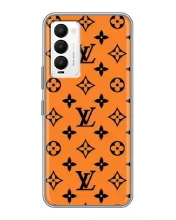 Чехол для TECNO Camon 18 / Camon 18P с картинкой «Оранжевый стиль LV»