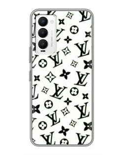 Чехол для TECNO Camon 18 / Camon 18P с картинкой «Монохромный хаос LV»