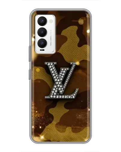 Чехол для TECNO Camon 18 / Camon 18P с картинкой «Камуфляжный Louis Vuitton»