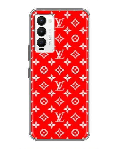 Чехол для TECNO Camon 18 / Camon 18P с картинкой «Яркий паттерн LV»