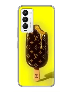 Чехол для TECNO Camon 18 / Camon 18P с картинкой «Мороженое от LV»