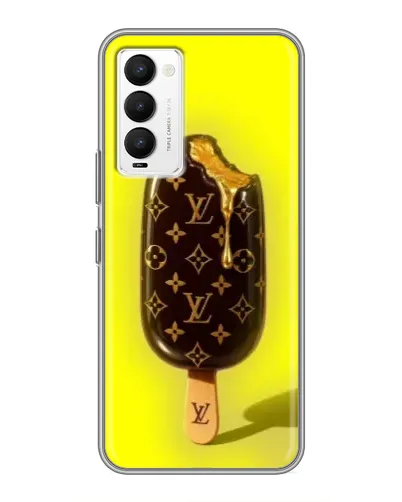 Чехол для TECNO Camon 18 / Camon 18P с картинкой «Мороженое от LV»