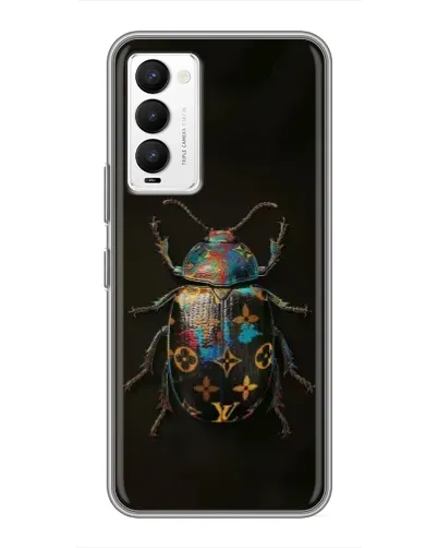 Чехол для TECNO Camon 18 / Camon 18P с картинкой «LV — мраморный принт»