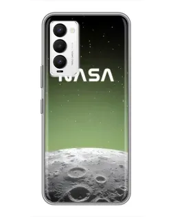 Чехол для TECNO Camon 18 / Camon 18P с картинкой «NASA — лунный градиент»
