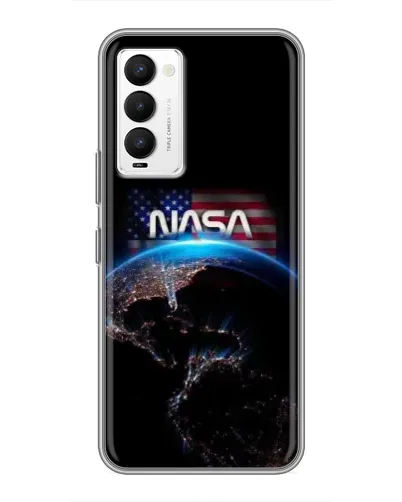 Чехол для TECNO Camon 18 / Camon 18P с картинкой «Земля из космоса NASA»