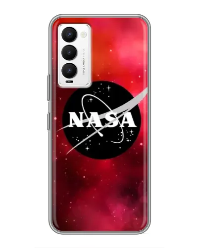 Чехол для TECNO Camon 18 / Camon 18P с картинкой «NASA — красная туманность»