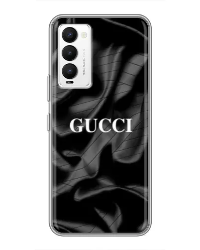 Чехол для TECNO Camon 18 / Camon 18P с картинкой «Gucci — шелковые волны»